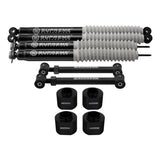 1993-1998 Jeep Grand Cherokee ZJ volledig geveerde liftset met draagarmen en MAX Performance-schokdempers 2WD 4WD