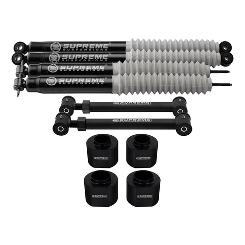 1993-1998 Jeep Grand Cherokee ZJ Full Suspension Lift Kit with Lower Control Arms & MAX Performance Shock Absorbers 2WD 4WD-Suspension Lift Kits-Supreme Suspensions®-2"-2"-Supreme Suspensions®