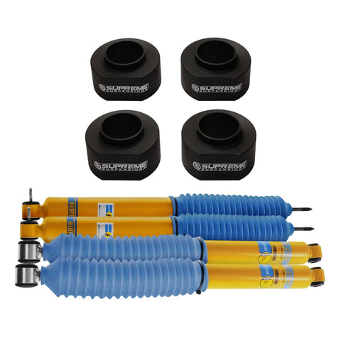 1993-1998 Jeep Grand Cherokee ZJ Full Suspension Lift Kit & Bilstein Shocks 2WD 4WD-Suspension Kits-Bilstein and Supreme Suspension-1.5 "-1.5" -4600 Series-Supreme Suspensions®