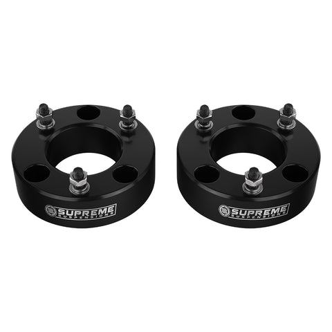 2003-2017 Ford Expedition Front Suspension Lift Kit 2WD 4WD-Suspension Lift Kits-Supreme Suspensions®-Black-1.75-Supreme Suspensions®