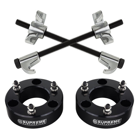 2004-2023 Nissan Titan Front Suspension Lift Kit and Spring Compressor 2WD 4WD-Suspension Lift Kits-Supreme Suspensions®-Black-2"-Supreme Suspensions®