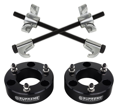 2004-2015 Nissan Armada Front Suspension Lift Kit and Spring Compressor 2WD 4WD-Suspension Lift Kits-Supreme Suspensions®-Black-2"-Supreme Suspensions®