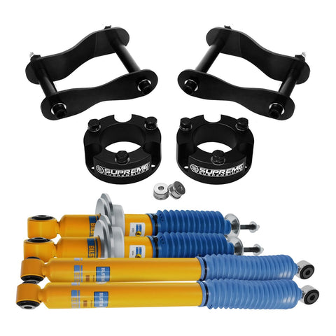 2005-2018 Nissan Frontier Full Suspension Lift Kit & Bilstein Shocks 2WD 4WD-Suspension Lift Kits-Bilstein and Supreme Suspension-2 "-2" -4600 Series-Supreme Suspensions®