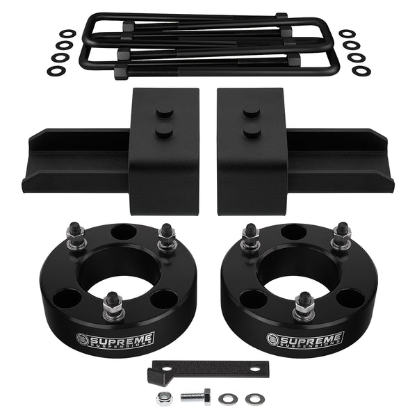 2004-2022* Ford F-150 4WD Vollfederungs-Lift-Kit | Enthält zum US-Patent angemeldete hintere Hubblöcke mit integrierten Anschlagpuffer-Landeplatten