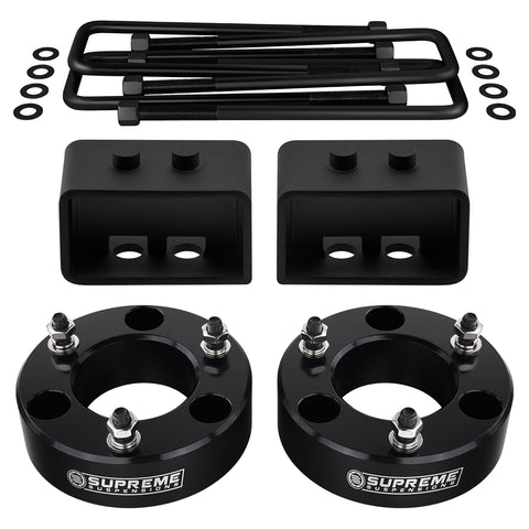 2004-2008 Ford f-150 kit de elevação de suspensão total 2wd - kits de elevação de suspensão pretos-Supreme Suspensões®-2WD-2"-3"-Supreme Suspensões®