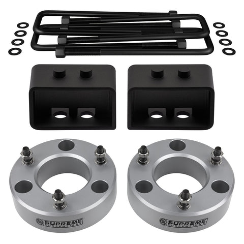 2009-2022 Ford F-150 Full Suspension Lift Kit 2WD - Silver-Suspension Lift Kits-Supreme Suspensions®-Supreme Suspensions®