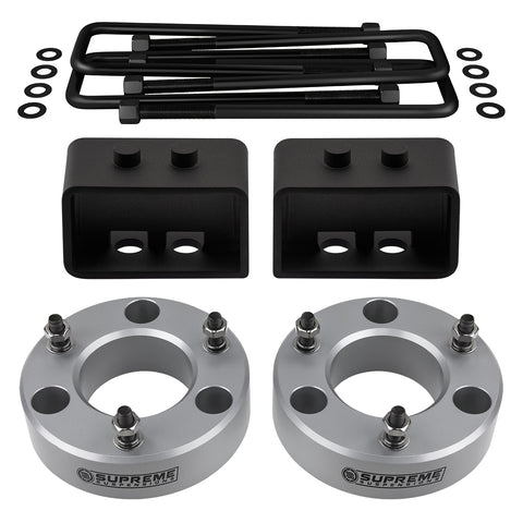 2004-2008 Ford F-150 Full Suspension Lift Kit 4WD - Silver-Suspension Lift Kits-Supreme Suspensions®-Supreme Suspensions®