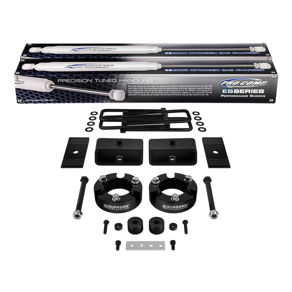 1999-2006 Toyota Tundra Full Suspension Lift Kit with Differential Drop Kit, Axle Shims & Rear Pro Comp ES9000 Shocks 4WD