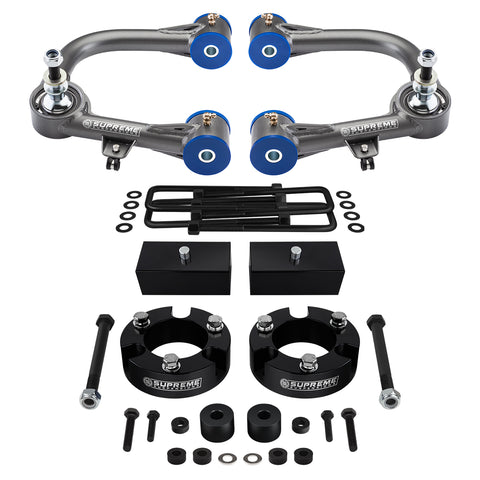 2005-2023 Toyota Tacoma Full Suspension Lift Kit & Differential Drop Kit 4WD + Upper Control Arms w/ Uni Ball, FK Bearings & Polyurethane Bushings-Suspension Lift Kits-Supreme Suspensions®-3.5"-2"-Supreme Suspensions®