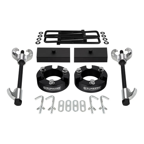 2005-2023 Toyota Tacoma Full Suspension Lift Kit 2WD 4WD | NEW HD STEEL BLOCKS + Compressor Tool-Suspension Lift Kits-Supreme Suspensions®-2"-1"-Supreme Suspensions®