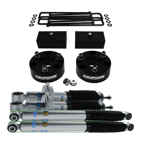 مجموعة رفع التعليق الكامل من Nissan تيتان 2004-2015 + مجموعة رفع التعليق بالدفع الثنائي Bilstein Shocks - Bilstein and Supreme Suspension - 3 "-1.5" -5100 RHA Series-Supreme Suspensions®