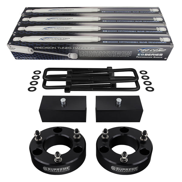 2007 (nouveau)-2013 GMC sierra 1500 kit de levage à suspension complète et amortisseurs pro comp de longueur étendue 2wd 4wd
