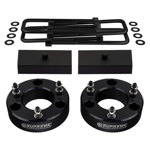 2007-2019 GMC Sierra 1500 Full Suspension Lift Kit 2WD 4WD | SUPREME'S NEW HD STEEL LIFT BLOCKS!-Suspension Lift Kits-Supreme Suspensions®-Black-2"-1"-Supreme Suspensions®