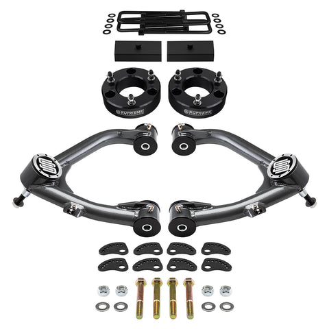 2007-2018 Chevrolet Silverado 1500 Full Suspension Lift Kit With Uni-Ball Upper Control Arms and Camber/Caster Adjusting & Lock-Out Kit-Suspension Lift Kits-Supreme Suspensions®-Supreme Suspensions®