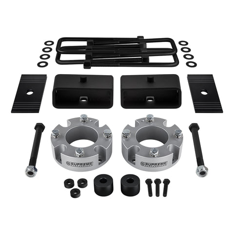 2015-2021 Toyota Tundra TRD PRO Full Suspension Lift Kit, Diff Drop & Axle Shims 4WD 4x4 SILVER-Suspension Lift Kits-Supreme Suspensions®-2"-2"-Supreme Suspensions®
