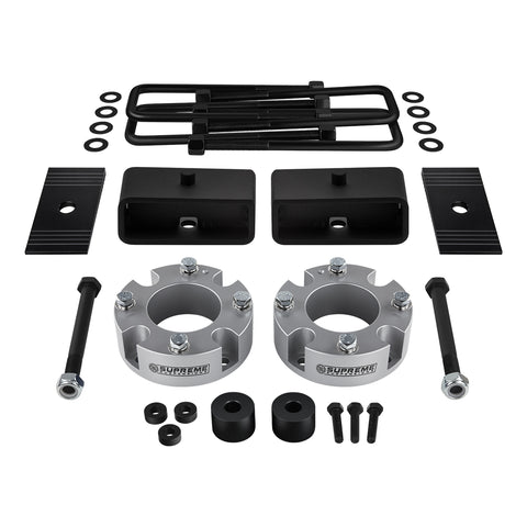 2007-2021 Toyota Tundra Full Suspension Lift Kit, Diff Drop & Axle Shims 4WD 4x4 SILVER-Suspension Lift Kits-Supreme Suspensions®-2"-2"-Supreme Suspensions®