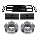Billet Spacers + Steel Blocks Suspensions Leveling Lift Kit For 2007-2021 Toyota Tundra