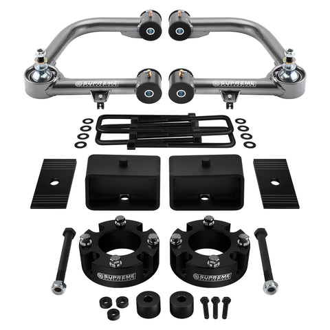3" Full Lift Kit with Uni-Ball Upper Control Arms Fits 2007-2021 Toyota Tundra 4x4-Suspension Lift Kits-Supreme Suspensions®-3"-3"-Supreme Suspensions®