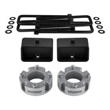 Billet Spacers + Steel Blocks Suspensions Leveling Lift Kit For 2007-2021 Toyota Tundra
