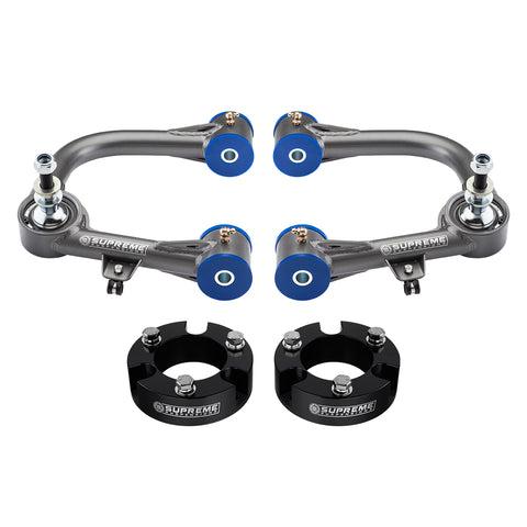 2002-2009 Lexus gx470 kit de elevação da suspensão dianteira e braços de controle superiores 2wd 4wd-kits de elevação da suspensão-Supreme Suspensões®-azul-2" front-Supreme Suspensões®