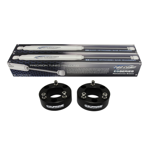 2007 (nouveau)-2013 GMC sierra 1500 kit de levage de suspension avant et amortisseurs pro comp de longueur étendue 2wd 4wd