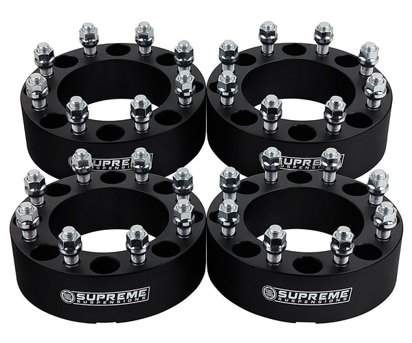 2011-2022 GMC Sierra 2500 2WD 4WD 2" Lug Centric 8x180 Wheel Spacers 124.1mm Center Bore