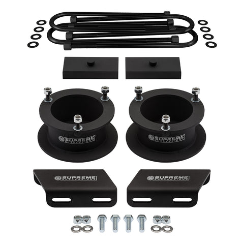 2003-2012 Dodge Ram 3500 4WD 3.5" Rear Axle - Full Suspension Lift Kit with Sway Bar Drop Bracket-Suspension Lift Kits-Supreme Suspensions®-1.5"-1"-Supreme Suspensions®