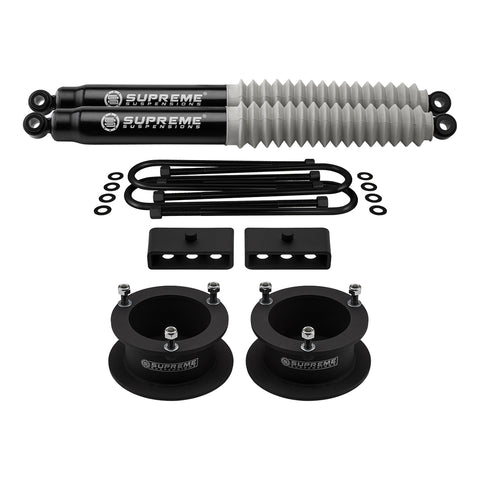 2003-2012 Dodge Ram 2500 Full Suspension Lift Kit with Rear MAX Performance Shocks 4WD / 3.5" Rear Axle-Suspension Lift Kits-Supreme Suspensions®-2.5"-1.5"-Supreme Suspensions®