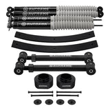 1984-2001 Jeep Cherokee XJ volledig geveerde liftset met onderste draagarmen en MAX-prestatieschokken 2WD 4WD