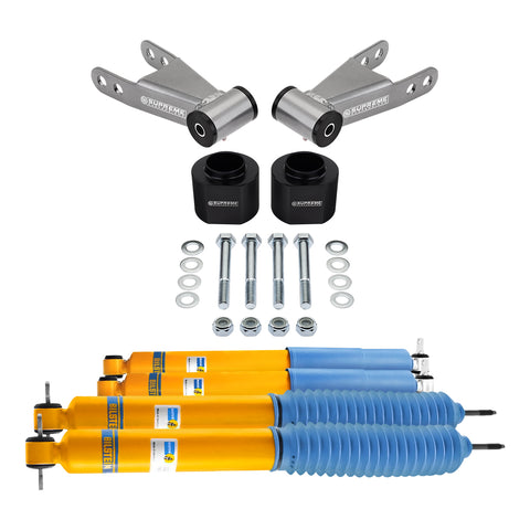 1984-2001 Jeep Cherokee XJ Full Suspension Lift Kit & Bilstein Shocks 2WD 4WD-Suspension Lift Kits-Bilstein and Supreme Suspension-2 "-1.5" -2 "-4600 Series-Supreme Suspension®