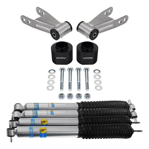 1984-2001 Jeep Cherokee XJ Full Suspension Lift Kit & Bilstein Shocks 2WD 4WD-Suspension Lift Kits-Bilstein and Supreme Suspension-2 "-1.5" -2 "-5100 Series-Supreme Suspension®