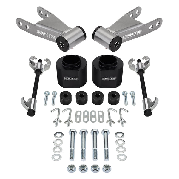 1984-2001 Jeep Cherokee XJ 4WD Full Suspension Lift Kit & Transfer Case Drop Kit Includes Spring Coil Compressors