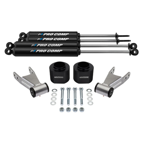 1984-2001 Jeep Cherokee XJ Full Suspension Lift Kit with Pro Comp PRO-X Shocks 2WD 4WD-Suspension Lift Kits-Pro Comp and Supreme Suspensions-2"-2"-Supreme Suspensions®