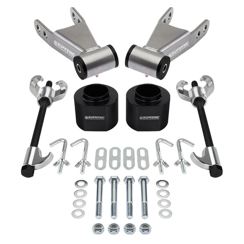 1984-2001 Jeep Cherokee XJ 2WD 4WD Front Lift Spacers With 2" Rear Lift Shackles Including Spring Compressor Tool-Suspension Lift Kits-Supreme Suspensions®-2" + 2"-Supreme Suspensions®