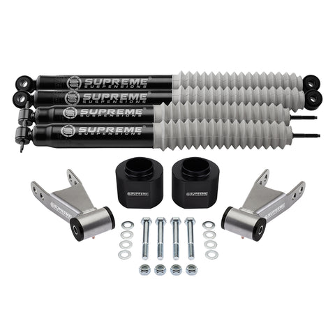 1984-2001 Jeep Cherokee XJ Full Suspension Lift Kit with Supreme Suspensions MAX Performance Shocks 2WD 4WD-Suspension Lift Kits-Supreme Suspensions®-2"-2"-Supreme Suspensions®