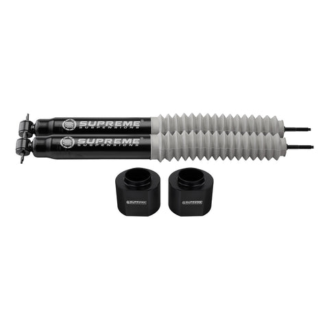 1997-2006 Jeep Wrangler TJ Front Coil Spring Lift Spacers with Supreme Suspensions MAX Performance Shock Absorbers 2WD 4WD-Suspension Lift Kits-Supreme Suspensions®-2"-Supreme Suspensions®