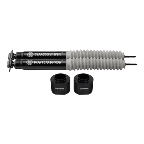 1984-2001 Jeep Cherokee XJ Front Coil Spring Lift Spacers with Supreme Suspensions MAX Performance Shock Absorbers 2WD 4WD-Suspension Lift Kits-Supreme Suspensions®-2"-Supreme Suspensions®