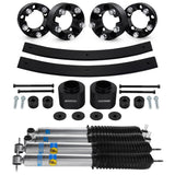 1984-2001 Jeep Cherokee XJ Full Suspension Add-A-Leaf Lift Kit, Bilstein Shocks & Wheel Spacers