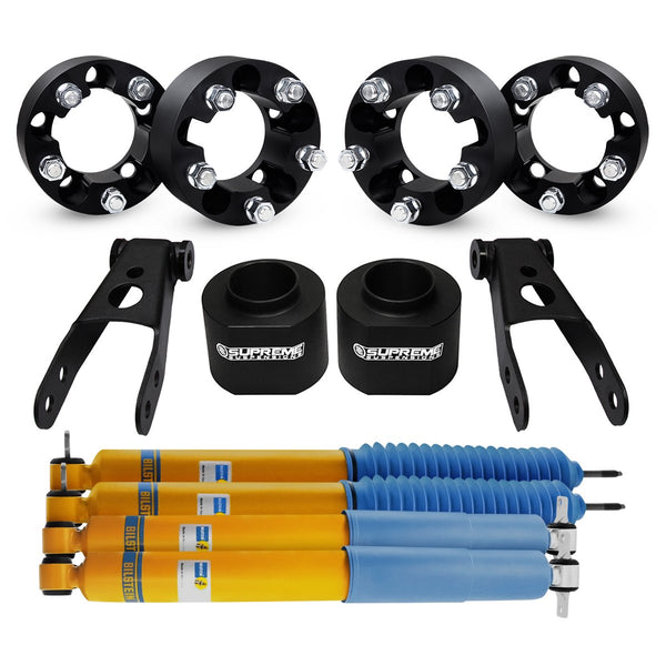 1984-2001 Jeep Cherokee XJ Full Suspension Lift Kit, Bilstein Shocks & Wheel Spacers 2WD 4WD