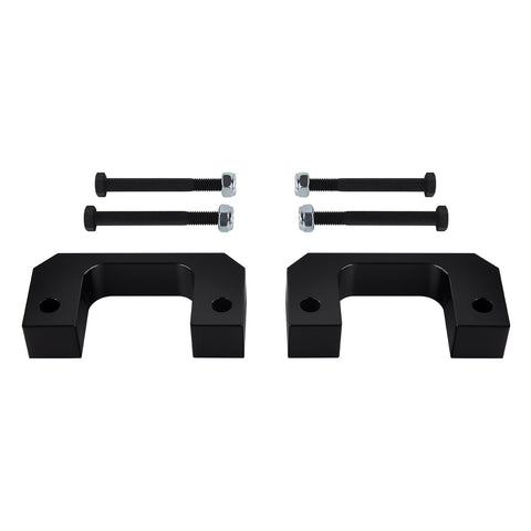 2007(novo)-2023 GMC sierra 1500 kit de elevação de suspensão frontal inferior 2wd 4wd-kits de elevação de suspensão-supreme suspensões®-2"-preto-tarugo de alumínio-supreme suspensões®