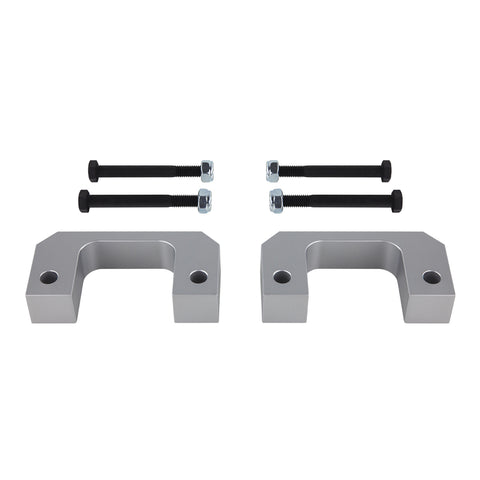 2007(novo)-2023 GMC sierra 1500 kit de elevação de suspensão frontal inferior 2wd 4wd-kits de elevação de suspensão-supreme suspensões®-2"-alumínio prateado-supremo suspensões®