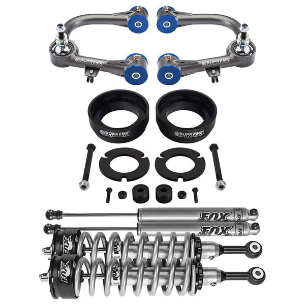 kit de levage complet 2,5" avant + 3" arrière 2010-2019 4Runner avec UCA + Coilovers Fox 2.0 + amortisseurs