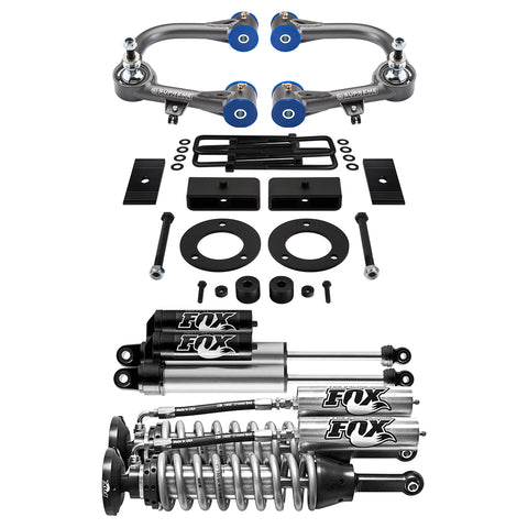 3.5" Front + 1.5" Rear Lift Kit 2005-2019 Toyota Tacoma UCA + Fox Reservoir Coilovers + Shocks-Suspension Lift Kits-Supreme Suspensions®-Supreme Suspensions®