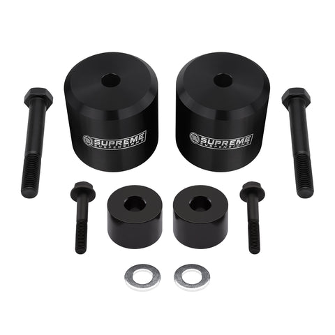 2005-2023 Ford F350 Front Suspension Lift Kit & Bump Stop Spacers 4WD 4x4-Suspension Lift Kits-Supreme Suspensions®-2"-Black-Supreme Suspensions®