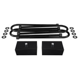 1988-1999 Chevy C2500 Rear Suspension Lift Kit Blocks & U bolts 2WD