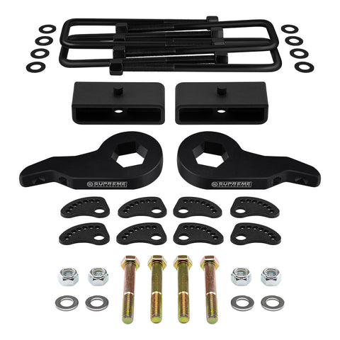 2000-2013 GMC Yukon XL 2500 Full Lift Kit + Upper Arm Camber/Caster Alignment Kit-Suspension Lift Kits-Supreme Suspensions®-3"-1.5"-Supreme Suspensions®