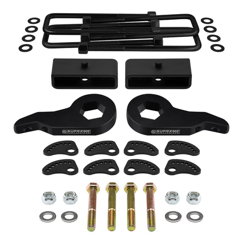 2002-2005 Chevrolet Avalanche 2500 Full Lift Kit Upper Arm Camber/Caster Alignment Kit-Suspension Lift Kits-Supreme Suspensions®-Supreme Suspensions®