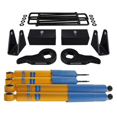 2001-2006 Chevy Avalanche 2500 Full Suspension Lift Kit & Bilstein Shocks 4WD 2WD-Suspension Lift Kits-Bilstein and Supreme Suspensions-Supreme Suspensions®