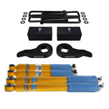 1988-1999 chevy k3500 full suspension lift kit & bilstein stötdämpare 4wd 4x4