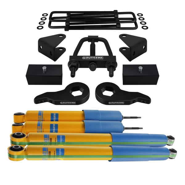 2001-2006 Chevy Silverado 1500HD Full Suspension Lift Kit, Bilstein Shocks, Install Tool 4WD 2WD